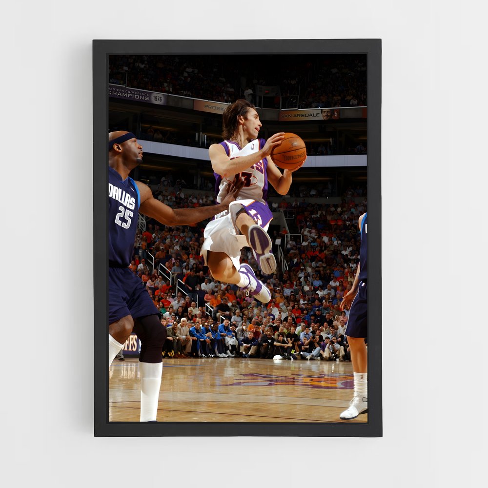 Poster Steve de nash – affiche Basketball (vue 2)